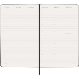 Kalender 12M Weekly Vertical 2027 Hardcover Large Black  in de groep Papier & Blokken / Kalenders en agenda's / 12 maanden agenda's bij Voorcrea (137470)