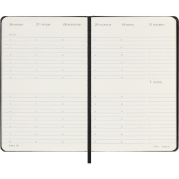 Kalender 12M Weekly Vertical 2027 Hardcover Pocket Black  in de groep Papier & Blokken / Kalenders en agenda's / 12 maanden agenda's bij Voorcrea (137471)
