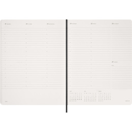 Kalender 12M Weekly Vertical 2027 Essential Softcover XXL Black in de groep Papier & Blokken / Kalenders en agenda's / 12 maanden agenda's bij Voorcrea (137472)