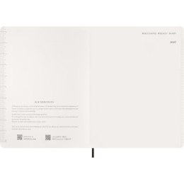 Kalender 12M Weekly Vertical 2027 Essential Softcover XXL Black in de groep Papier & Blokken / Kalenders en agenda's / 12 maanden agenda's bij Voorcrea (137472)