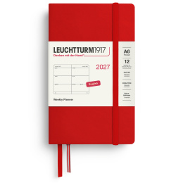 Kalender Weekly Planner 2027 A6 Cherry in de groep Papier & Blokken / Kalenders en agenda's / 12 maanden agenda's bij Voorcrea (137481)
