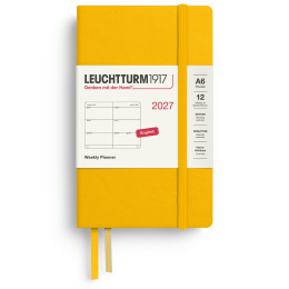 Kalender Weekly Planner 2027 A6 Sunflower in de groep Papier & Blokken / Kalenders en agenda's / 12 maanden agenda's bij Voorcrea (137482)