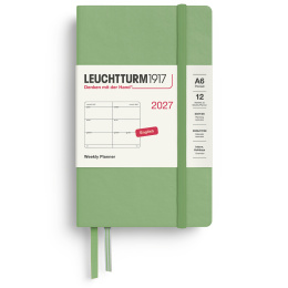 Kalender Weekly Planner 2027 A6 Sage in de groep Papier & Blokken / Kalenders en agenda's / 12 maanden agenda's bij Voorcrea (137483)