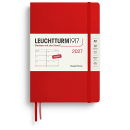 Kalender Weekly Planner 2027 A5 Cherry in de groep Papier & Blokken / Kalenders en agenda's / 12 maanden agenda's bij Voorcrea (137488)