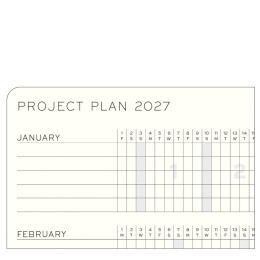 Kalender Weekly Planner & Notebook 2027 A6 Forest Green in de groep Papier & Blokken / Kalenders en agenda's / 12 maanden agenda's bij Voorcrea (137510)