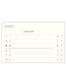Kalender Weekly Planner & Notebook 2027 A5 Forest Green in de groep Papier & Blokken / Kalenders en agenda's / 12 maanden agenda's bij Voorcrea (137521)