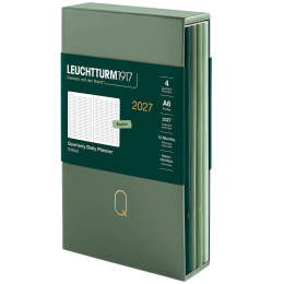 Kalender Quarterly Planner 2027 Shades of Green in de groep Papier & Blokken / Kalenders en agenda's / 12 maanden agenda's bij Voorcrea (137525)