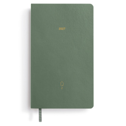 Kalender Quarterly Planner 2027 Shades of Green in de groep Papier & Blokken / Kalenders en agenda's / 12 maanden agenda's bij Voorcrea (137525)