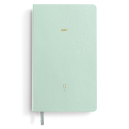 Kalender Quarterly Planner 2027 Shades of Green in de groep Papier & Blokken / Kalenders en agenda's / 12 maanden agenda's bij Voorcrea (137525)