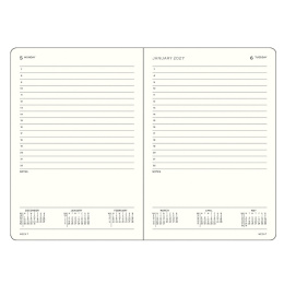 Kalender Daily Planner 2027 A5 Sunflower in de groep Papier & Blokken / Kalenders en agenda's / 12 maanden agenda's bij Voorcrea (137529)