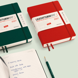 Kalender Daily Planner 2027 A6 Black in de groep Papier & Blokken / Kalenders en agenda's / 12 maanden agenda's bij Voorcrea (137533)