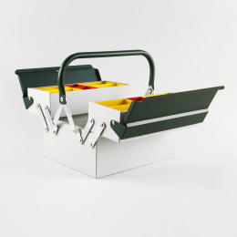 Toolbox Atena Grey/Green in de groep Creëren & Hobby / Organiseren / Opbergdozen bij Voorcrea (137546)