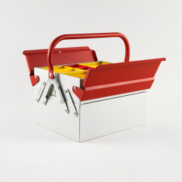 Toolbox Atena Grey/Red in de groep Creëren & Hobby / Organiseren / Opbergdozen bij Voorcrea (137547)