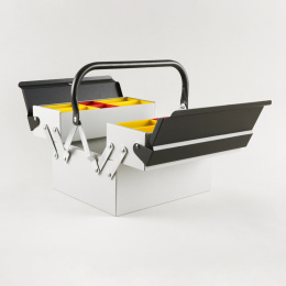 Toolbox Atena Grey/Black in de groep Creëren & Hobby / Organiseren / Opbergdozen bij Voorcrea (137549)