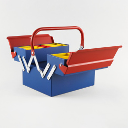 Toolbox Atena Blue/Red in de groep Creëren & Hobby / Organiseren / Opbergdozen bij Voorcrea (137551)