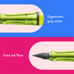 Safari Vulpen Neon Yellow in de groep Pennen / Fine Writing / Vulpennen bij Voorcrea (137577_r)