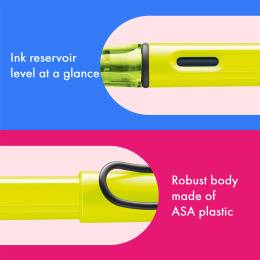 Safari Vulpen Neon Yellow in de groep Pennen / Fine Writing / Vulpennen bij Voorcrea (137577_r)