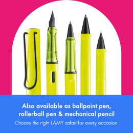Safari Vulpen Neon Yellow in de groep Pennen / Fine Writing / Vulpennen bij Voorcrea (137577_r)