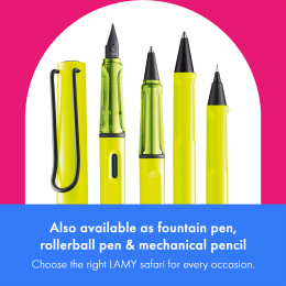 Safari Balpen Neon Yellow in de groep Pennen / Fine Writing / Balpennen bij Voorcrea (137580)