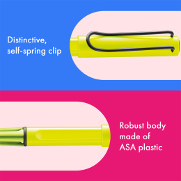 Safari Rollerball Neon Yellow in de groep Pennen / Fine Writing / Rollerball bij Voorcrea (137581)