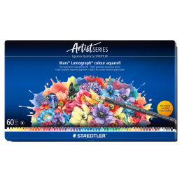 Aquarelpotloden Mars Lumograph 60-set in de groep Pennen / Kunstenaarspotloden en -stiften / Aquarelpotloden bij Voorcrea (137606)