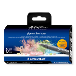 Pigment Arts Brush Pen 6-set Pastel in de groep Pennen / Kunstenaarspotloden en -stiften / Brushpennen bij Voorcrea (137611)