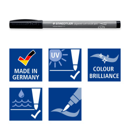 Pigment Arts Soft Brush Pen 6-set Grey in de groep Pennen / Kunstenaarspotloden en -stiften / Brushpennen bij Voorcrea (137626)