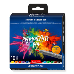 Pigment Arts Big Brush Pen 10-set Basic in de groep Pennen / Kunstenaarspotloden en -stiften / Brushpennen bij Voorcrea (137627)