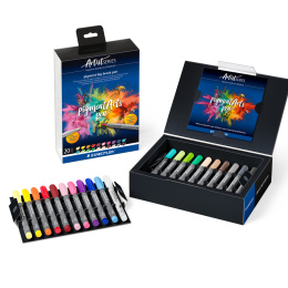 Pigment Arts Big Brush Pen 20-set + in de groep Pennen / Kunstenaarspotloden en -stiften / Brushpennen bij Voorcrea (137631)