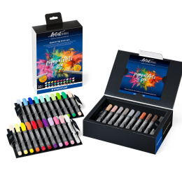 Pigment Arts Big Brush Pen 30-set + in de groep Pennen / Kunstenaarspotloden en -stiften / Brushpennen bij Voorcrea (137632)
