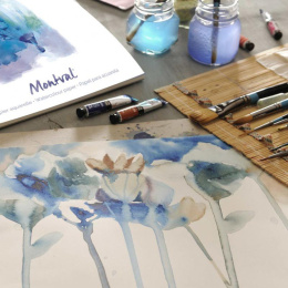 Montval Aquarelblok A6 CP 300g in de groep Papier & Blokken / Tekenblokken / Aquarelblokken bij Voorcrea (137660)