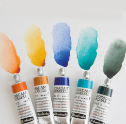 Horadam Aquarell Tub Wooden Box 12x20 ml in de groep Kunstenaarsmateriaal / Kunstenaarsverf / Aquarelverf / Aquarelverf in tube bij Voorcrea (137790)