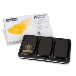 Akademie Aquarell Half Pans 12-set in de groep Kunstenaarsmateriaal / Kunstenaarsverf / Aquarelverf / Aquarelverf in napje bij Voorcrea (137800)