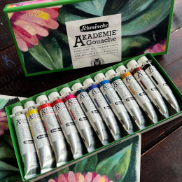 Akademie Gouache 12x20 ml in de groep Kunstenaarsmateriaal / Kunstenaarsverf / Gouache bij Voorcrea (137808)