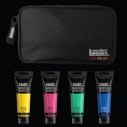 Acrylverf Basics Illuminated Brights Set 4 x 118 ml in de groep Kunstenaarsmateriaal / Kunstenaarsverf / Acrylverf bij Voorcrea (137833)