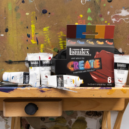 Acrylverf Pro Heavy Body Retro Luxe Set 5 x 22 ml in de groep Kunstenaarsmateriaal / Kunstenaarsverf / Acrylverf bij Voorcrea (137835)