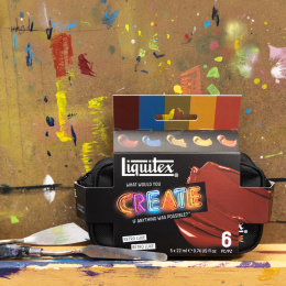 Acrylverf Pro Heavy Body Retro Luxe Set 5 x 22 ml in de groep Kunstenaarsmateriaal / Kunstenaarsverf / Acrylverf bij Voorcrea (137835)