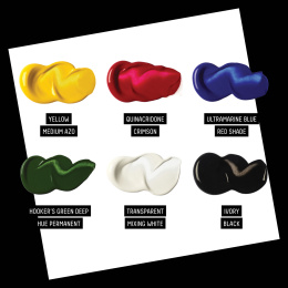 Acrylverf Soft Body Mixing Set 6x22 ml in de groep Kunstenaarsmateriaal / Kunstenaarsverf / Acrylverf bij Voorcrea (137837)