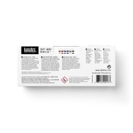 Acrylverf Soft Body Mixing Set 6x22 ml in de groep Kunstenaarsmateriaal / Kunstenaarsverf / Acrylverf bij Voorcrea (137837)