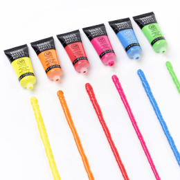 Acrylverf Fluorescent Set Tubes 6x22 ml in de groep Kunstenaarsmateriaal / Kunstenaarsverf / Acrylverf bij Voorcrea (137839)