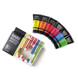 Acrylverf Fluorescent Set Tubes 6x22 ml in de groep Kunstenaarsmateriaal / Kunstenaarsverf / Acrylverf bij Voorcrea (137839)