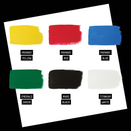 Gouacheverf Primaries Set 6x22 ml in de groep Kunstenaarsmateriaal / Kunstenaarsverf / Gouache bij Voorcrea (137844)