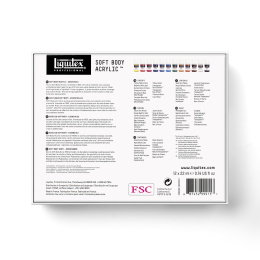 Acrylverf Soft Body Essentials Set 12x22 ml in de groep Kunstenaarsmateriaal / Kunstenaarsverf / Acrylverf bij Voorcrea (137845)