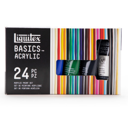 Acrylverf Basics Set 24x22 ml in de groep Kunstenaarsmateriaal / Kunstenaarsverf / Acrylverf bij Voorcrea (137849)
