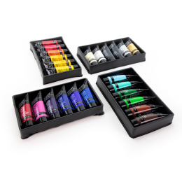 Acrylverf Basics Set 24x22 ml in de groep Kunstenaarsmateriaal / Kunstenaarsverf / Acrylverf bij Voorcrea (137849)