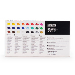 Acrylverf Basics Set 24x22 ml in de groep Kunstenaarsmateriaal / Kunstenaarsverf / Acrylverf bij Voorcrea (137849)