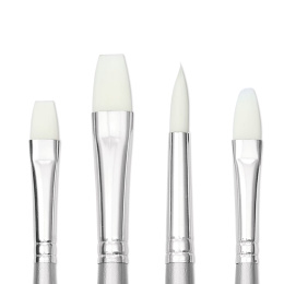 Synthetische penselen Acryl Long Handle 4-pack in de groep Kunstenaarsmateriaal / Penselen / Synthetische penselen bij Voorcrea (137851)