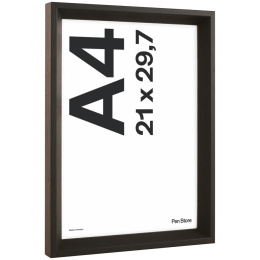 Houten lijst Espresso 21x29,7 cm A4 in de groep Creëren & Hobby / Organiseren / Lijsten / Bruine lijsten bij Voorcrea (137894)