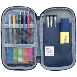Potloodetui Smart-fit Compact Navy in de groep Pennen / Accessoires voor pennen / Etuis en hoezen bij Voorcrea (137914)