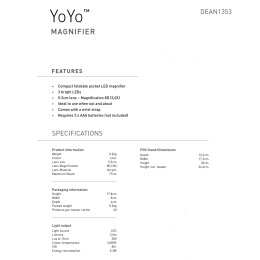 YoYo Magnifier Lilac in de groep Creëren & Hobby / Hobbytoebehoren / Verlichting bij Voorcrea (137931)